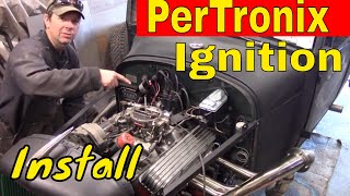 Installing a PerTronix Ignition in a Chevy Distributor Model A Hot Rod Shop Truck [upl. by Biegel]