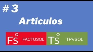 Articulos Factusol [upl. by Loftis510]