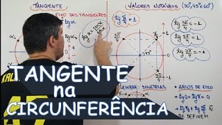 TANGENTE NA CIRCUNFERÊNCIA TRIGONOMÉTRICA AULA 924 [upl. by Nero]