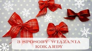 DIY 3 sposoby wiązania kokardy  DzienBezKawyTV [upl. by Bullion]