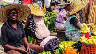 AgbogbloshieVegetable Market in Accra Ghana [upl. by Sum]