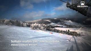 Skigebiet Willingen Fahrt mit der Ettelsbergseilbahn [upl. by Cort]