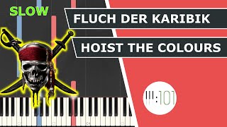 Hoist The Colours  Pirates of the Caribbean  Fluch der Karibik  Piano Tutorial  Easy  Piano101 [upl. by Wentworth87]