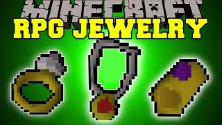 Minecraft RPG JEWELRY AMULETS RINGS DUAL WIELDING BRACELETS amp MORE Mod Showcase [upl. by Colver]