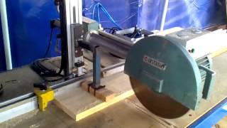 Automated Radial Arm Saw [upl. by Ailekahs367]