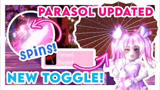 NEW Parasol Toggle amp OG Parasol Rework Royale High Valentines Update 2022 [upl. by Oedama]