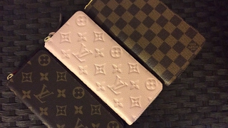 Louis Vuitton Zippy and Clemence Wallets Review and comparison Both Empriente and Canvas [upl. by Siddra]