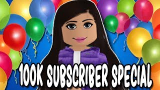 CELEBRATING 100K SUBS THANK YOU  Face Reveal  Roblox Amberry [upl. by Tingley]