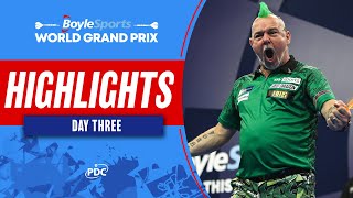 DECIDING SET DRAMA  Day Three Highlights  2022 BoyleSports World Grand Prix [upl. by Yllitnahc]