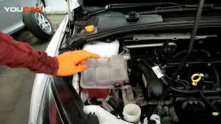 20122019 Ford Focus  How to Check and Add Engine Coolant [upl. by Anidualc979]