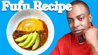 Fufu ￼ plantain fufu recipe  Chef Ricardo Cooking [upl. by Ellmyer]