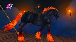 Color Change Fire Horse  Buying New Horse in Star Stable Online Halloween Video [upl. by Ltney]