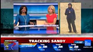 Hurricane Sandy Weather Channel Coverage Clip 2 [upl. by Freda920]