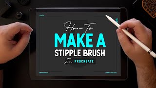 Procreate 5 Custom Stipple Brush [upl. by Amati]