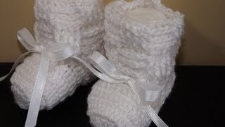 Crochet Boticas para Bebe Recien Nacido [upl. by Jarek524]