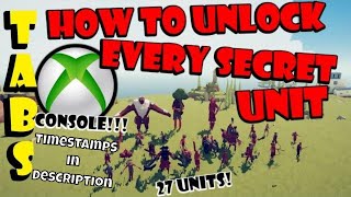 How to Unlock All 27 Secret Units in TABS on Xbox or PC  Console Release [upl. by Ode]