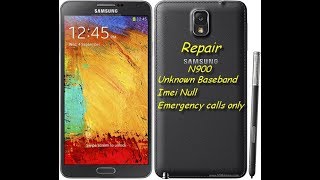 Samsung N900 Note 3 Unknown Baseband Imei Null Solution [upl. by Safier]