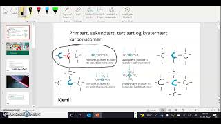 Kjemi 1 primært sekundært tertiært og kvaternært karbonatomer [upl. by Sum]