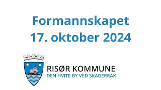 Formannskapet i Risør 17 oktober 2024 [upl. by Tiphany]