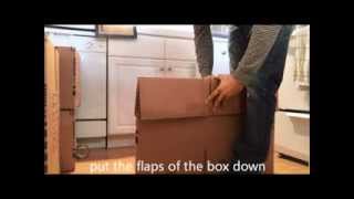 HOW TO PUT TOGETHER A MOVING BOX [upl. by Rein]