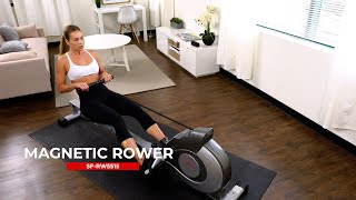 Sunny Health amp Fitness  Magnetic Rowing Machine  SFRW5515 [upl. by Marquita]