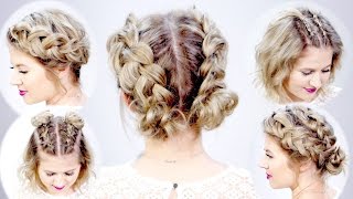 5 DOUBLE DUTCH BRAIDED HAIRSTYLES FOR SHORT HAIR  Milabu [upl. by Kina]