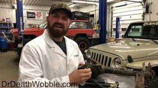 How to FIX Death Wobble in a Jeep Wrangler  TRACK BARS Explained [upl. by Ibbor]