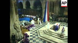 FRANCE FRANCOIS MITTERRAND FUNERAL UPDATE [upl. by Meerek]