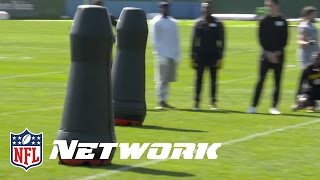 Steelers Experimenting with Robot Tackling Dummies  NFL [upl. by Eenafets]