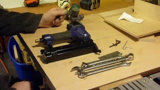 WHATS INSIDE HARBOR FREIGHT AIR NAILER  STAPLER [upl. by Aynekat]