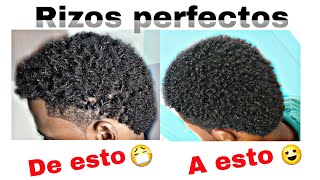 Como rizar el cabello EN HOMBRES con afro corto l Tipo 4 l Anny Crespa [upl. by Anitnemelc727]