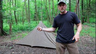 Create a Fully Enclosed Tipi with a Tarp Survival Shelter Easy Tarp Tipi [upl. by Orit598]