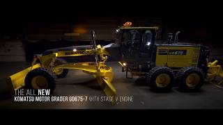 Komatsu GD6757 Motor Grader Walkaround [upl. by Mossberg]