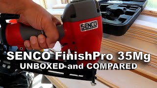 Senco FinishPro 35MG Nailer ― Unboxing and Comparing to SFN40 [upl. by Pillyhp]