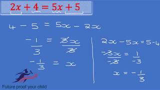 Solving Equations using additive and multiplicative inverses [upl. by Seiber]