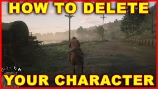 Red Dead Online How to Delete Your Character Change Your Character [upl. by Amieva]