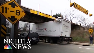 This Bridge Continues Wreaking Havoc on Unsuspecting Truck Drivers  NBC Nightly News [upl. by Florella68]