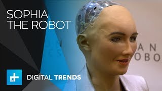 Robot Sophia amp Dr Hanson Interview at CES 2018 [upl. by Nylad]