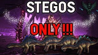 ARK ALPHA ROCKWELL BOSS FIGHT DEFEATED WITH STEGOS [upl. by Llirred554]