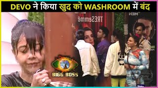 OMG Devoleena Locks Herself In Washroom  Bigg Boss 15 Promo [upl. by Simonette816]