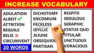 20 Difficult English Words  Improve Your Vocabulary  Learn Advanced English ✔️ [upl. by Athalia]