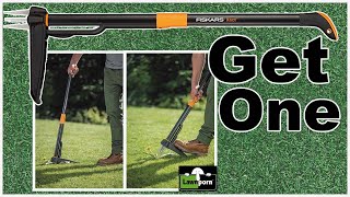 Fiskars Xact Weed Puller  First Look  It Is Great [upl. by Richer]