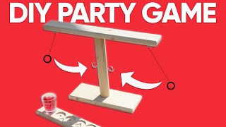 Hook And Ring DIY Wooden Game  Drinking Game Or Family Friendly [upl. by Eadrahc]