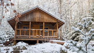 Old Restored OffGrid Cabin Built in Wilderness Refuge [upl. by Anitsenre]