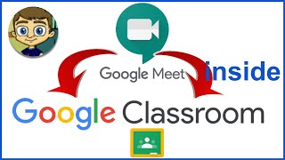 Using Google Meet inside Google Classroom [upl. by Anairt]