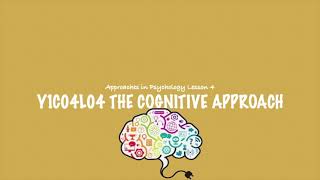 ALevel Psychology AQA The Cognitive Approach [upl. by Sinnaiy519]