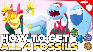 How to Get All Fossil Pokemon  Dracozolt Arctozolt Dracovish amp Arctovish Pokemon Sword and Shield [upl. by Jacki]