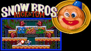 Snow Bros Nick amp Tom MD · Sega Mega Drive game port  full hard mode session for 1 Player ❄️👾🎮 [upl. by Pros]