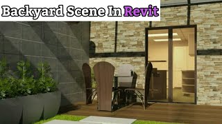 Revit Architecture  Backyard Scene In Revit Part 2 [upl. by Cassidy880]