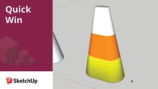 Creating partially scaled objects in SketchUp  Quick Win [upl. by Bullard]